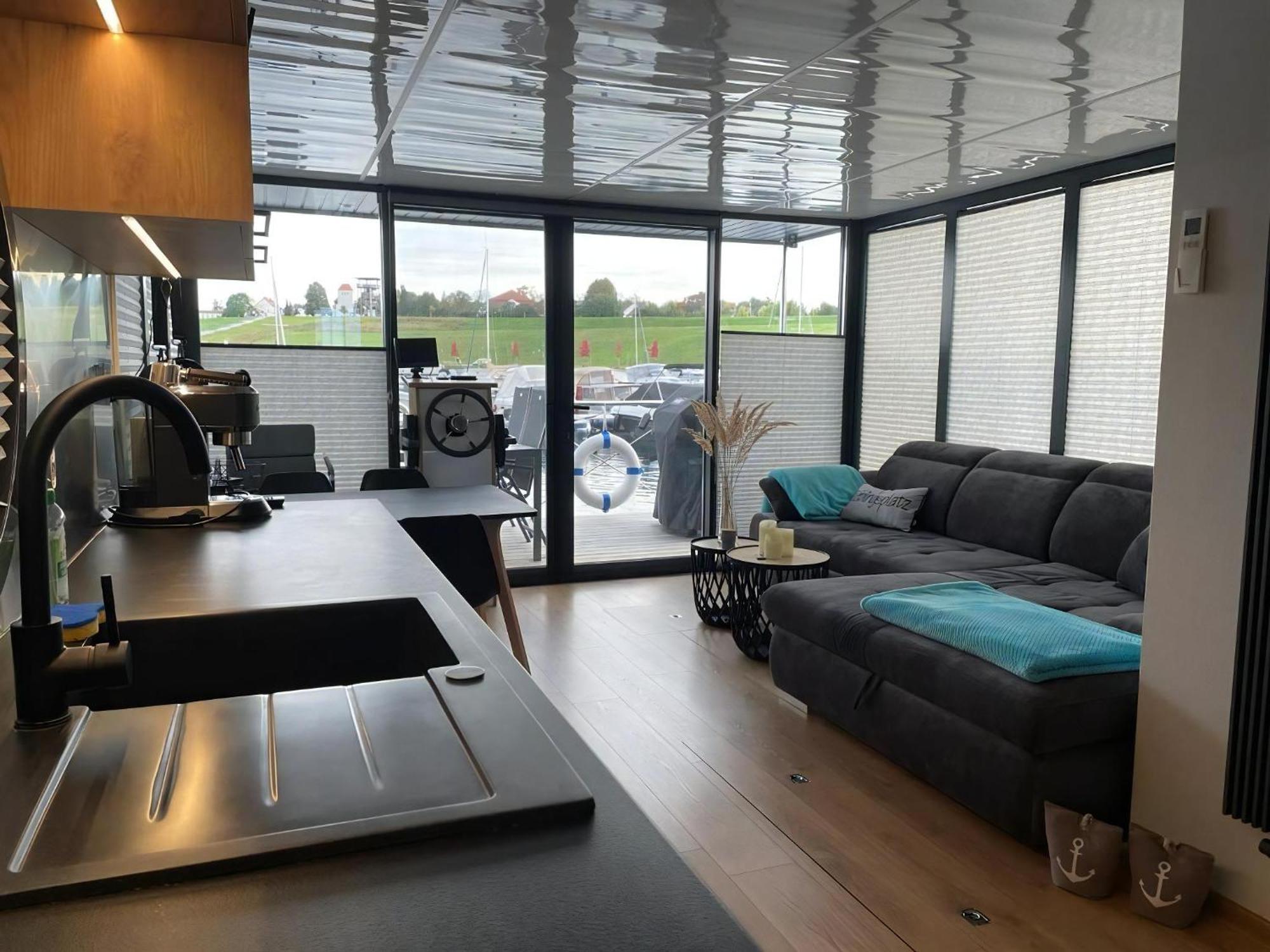 Hausboot Schiff Fuer 4 Personen Ca, 33 M Sup2 In Braunsbedra, Sachsen Anhalt Halle Saale Unstrut Region Exteriör bild